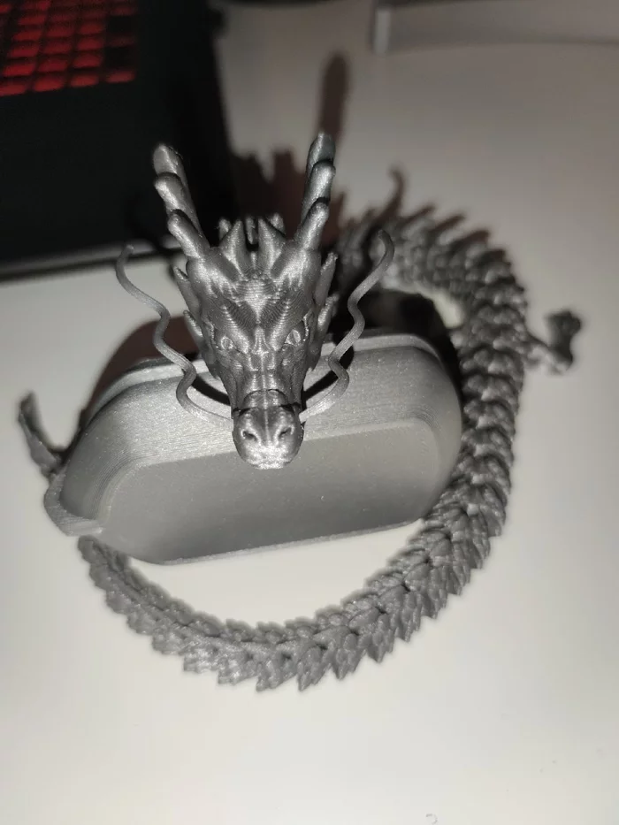 Articulated Dragon - Моё, Дракон, 3D, 3D печать, 3D принтер, Длиннопост