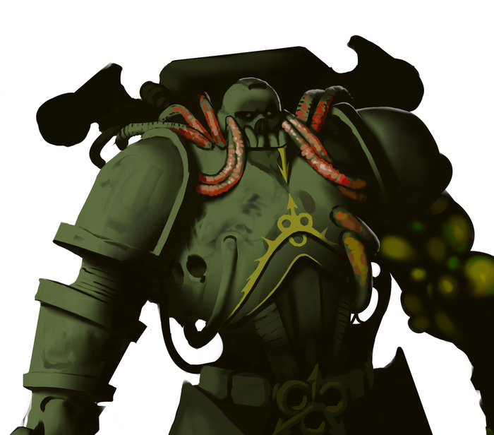 Plague Space Marine - by White Raven (WhiteRa64010039)