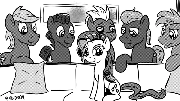 The second source of income of The Retail - My little pony, Rarity, Original character, MLP Edge, Pony-Berserker, Girl and five blacks