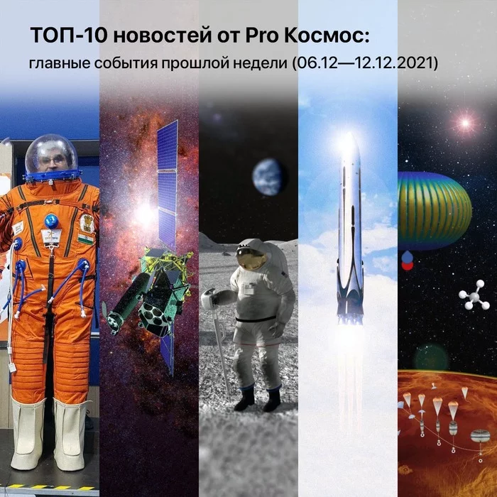ТОП-10 новостей от Pro Космос: главные события прошлой недели (06.12—12.12.2021) - Моё, Космос, Космонавтика, Астрофизика, Длиннопост