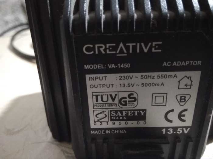 AC Adaptor Creative VA-1450 Power Supply - My, No rating, Power Supply, Creative Sound Blaster, Speaker system