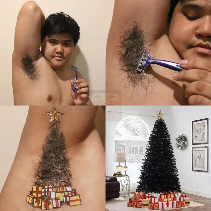 New Year's mood from Lowcostcosplay - Lowcost cosplay, Cosplay, Christmas tree, Armpits