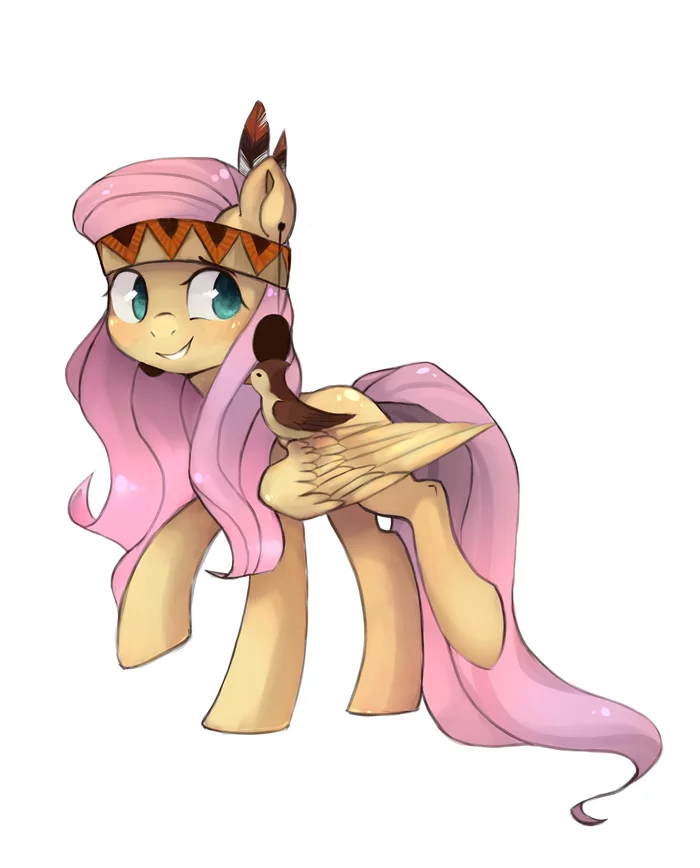 A real Indian needs only one - My little pony, Fluttershy, Indians, Share Dast