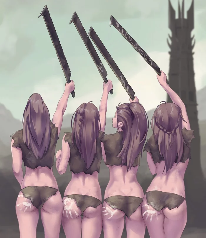 Uruk-hai - NSFW, Anime, Anime art, Lord of the Rings, Repeat