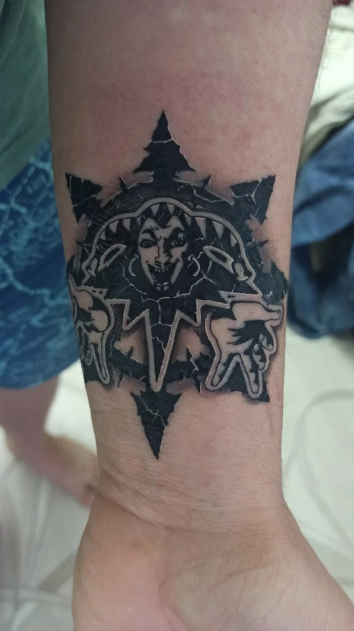 I decided to share the first tattoo - My, Tattoo, Warhammer 40k, King and the Clown