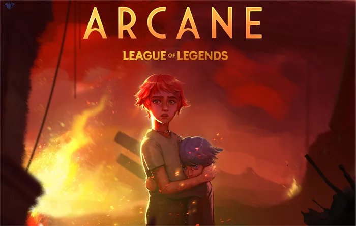 Orphans - Art, Arcane, VI, Jinx, League of legends, Longpost, 