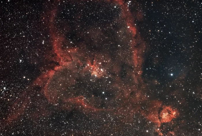 The Heart Nebula (IC 1805) in the constellation Cassiopeia - My, Astronomy, Astrophoto, Stars, Milky Way, Nebula, Cassiopeia, Sky