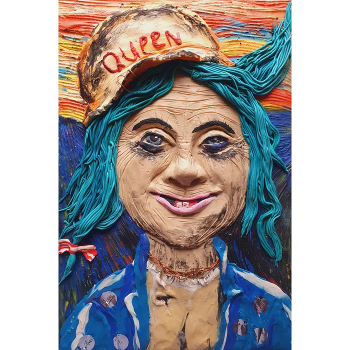 The queen of waste paper - My, Plasticine, Art