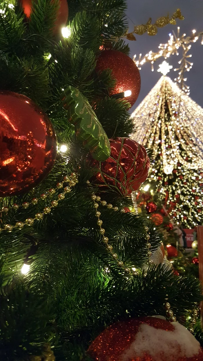 Red square 2021 december lanterns christmas tree - Moscow, the Red Square, Longpost