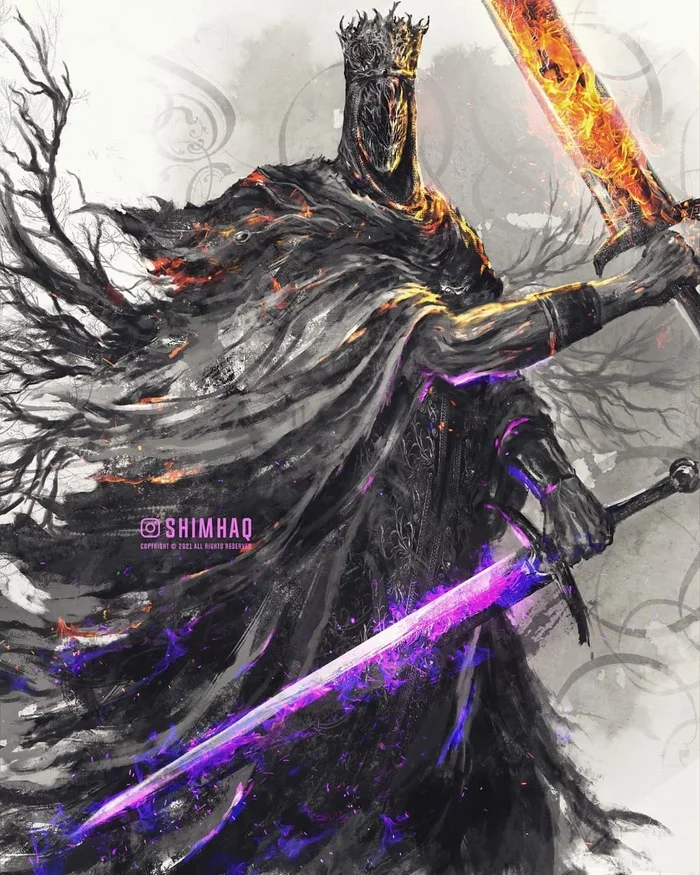 Salivan - Drawing, Dark souls, Dark souls 3, , Shimhaq98, Art