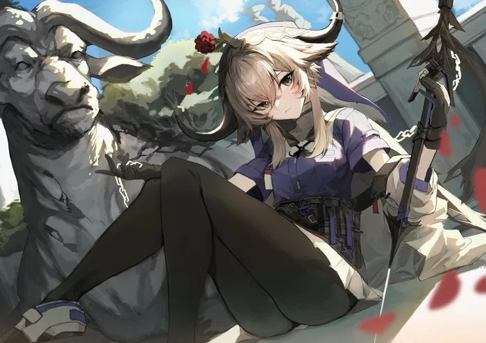 Arknights operator's - Аниме, Anime Art, Arknights, Beanstalk (Arknights), Nian, Lava (arknights), Surtr, W (Arknights), Plume, Frostnova, Длиннопост, Ceobe (Arknights)