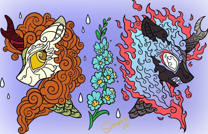     My Little Pony, Ponyart, MLP Kirin, Autumn Blaze, Selenophile, Nirik