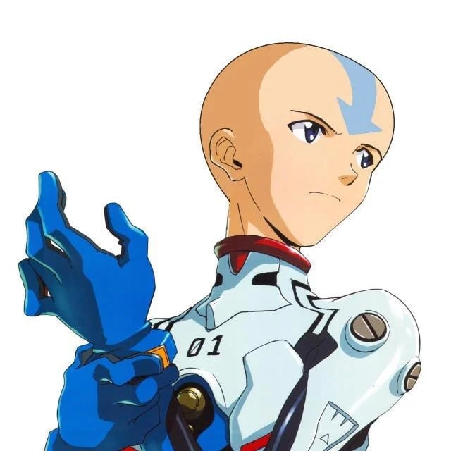 Get into Appu, Shinji ... - Anime, Crossover, Evangelion, Aang, Shinji Ikari