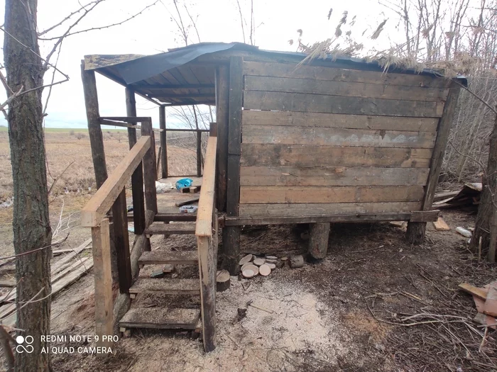 Вот такой домик получается - Охотничий домик, Строительство дома