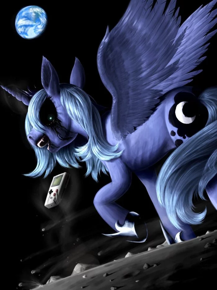 Damn thing - My little pony, Princess luna, Semi-Grimdark, Askloona