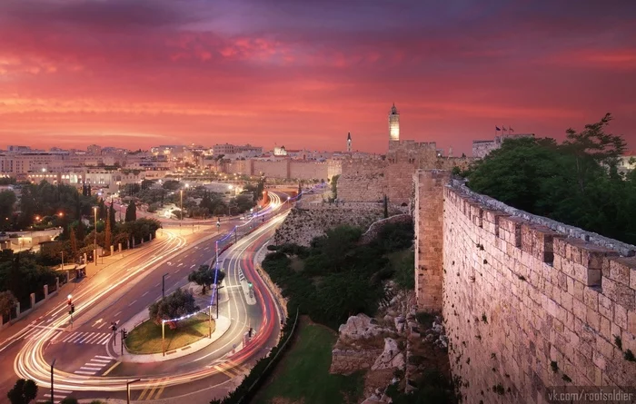 Sunset in Jerusalem - My, Jerusalem, Israel, Palestine, The photo, Photographer, Alexey Golubev, Town, Story, Sunset, Architecture, Street photography