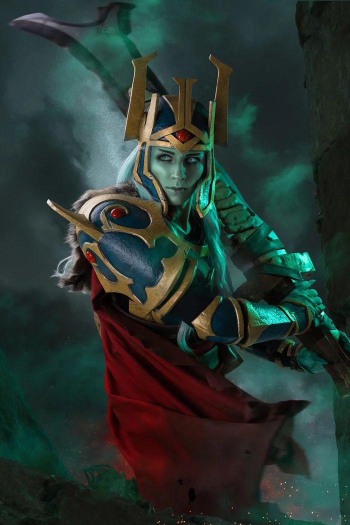 Cosplay on Wraith King (fem) from Dota 2 - My, Games, Computer games, Cosplay, Dota 2, Girls, The photo, Game art, Wraith King, Longpost