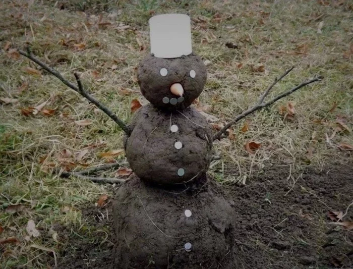 Snowman In Tashkent - New Year, snowman, Year after year