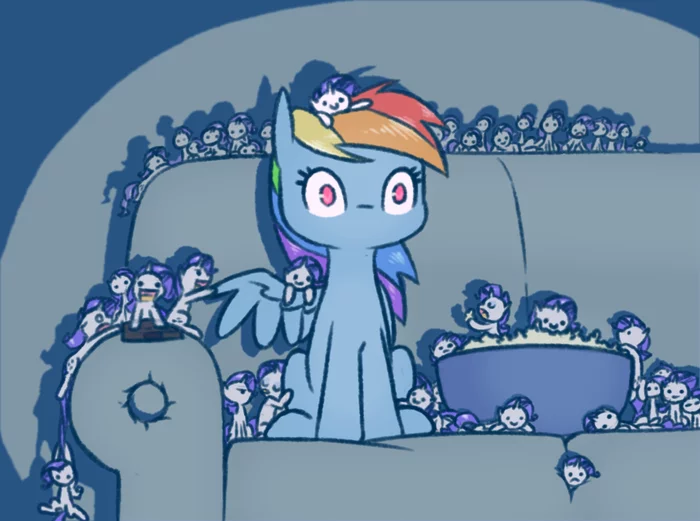 Обычный воскресный вечер - My Little Pony, Rarity, Rainbow Dash, Raridashdoodles