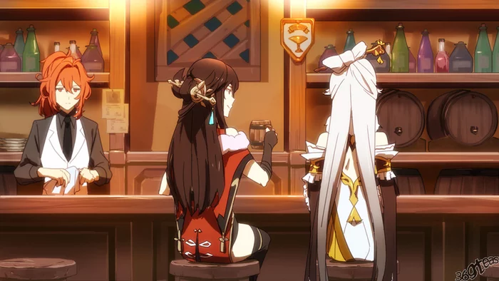 Like an anime series - Anime art, Genshin impact, Lisa (Genshin Impact), Beidou, Xingqiu, Chongyun, Razor, Bennett, Tartaglia, Xiao, Yanfei, Aether, Lumine, Paimon, Ningguang, Fischl, Kaeya, Klee, Diluc, Longpost