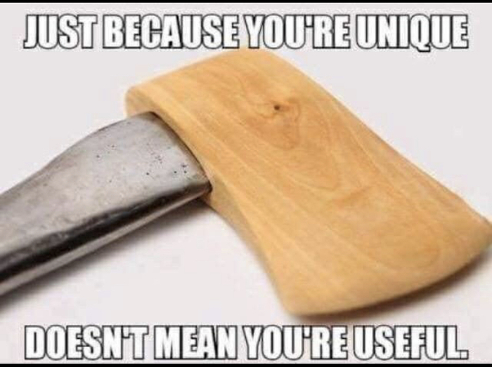 От того, что ты креативный - не следует, что от тебя есть польза!