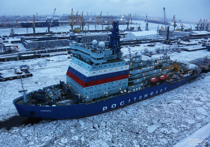 New nuclear-powered icebreaker Siberia of project 22220 put into operation - Atomflot, Rosatomflot, Rosatom, Nuclear icebreaker, Icebreaker, Russia