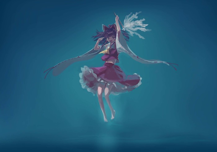 Reimu Touhou, Hakurei Reimu, Anime Art, , 