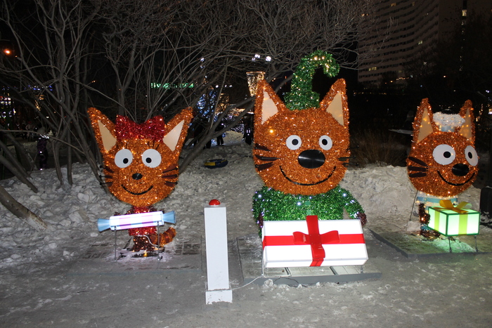 Мурманск новогодний - 2022 Кольский полуостров, Север, История, Город, Праздники, Новый Год, Иллюминация, Огни, Украшение, Гирлянда, Арт, Настроение, Зима, Рождество, Мурманск, Достопримечательности, Длиннопост