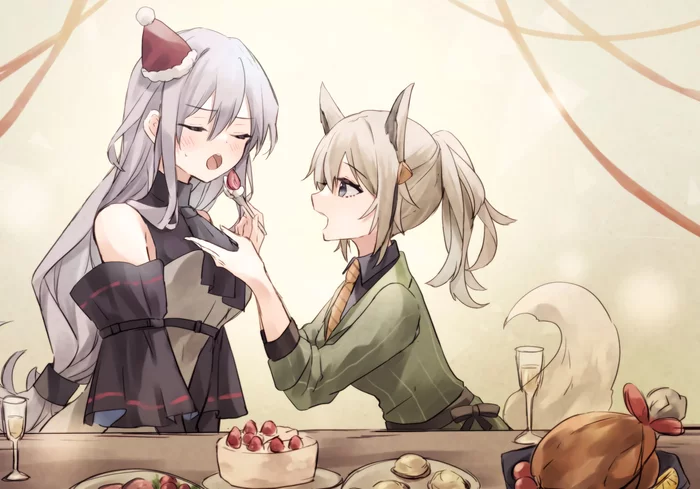 Arknights operator's - Аниме, Anime Art, Arknights, Saria, Cliffheart, Amiya, Тишина, W (Arknights), Frostnova, Exusiai, Frostleaf, Surtr, Chen (Arknights), Hoshiguma, Skadi, Grani, Длиннопост