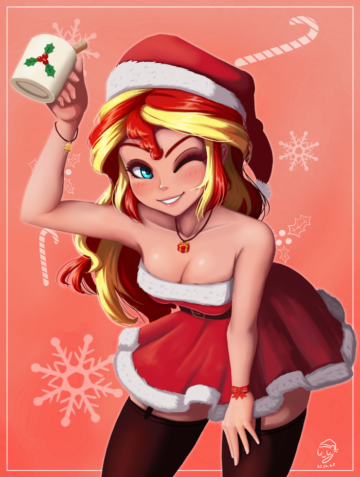 Christmas cheers! My Little Pony, Equestria Girls, Sunset Shimmer, The-park