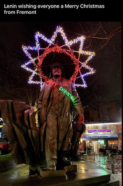 Merry Christmas! Lenin - Christmas, Lenin, USA, Seattle