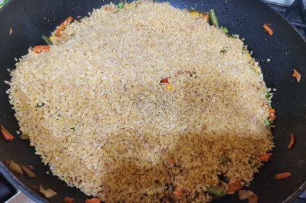 Bulgur with chicken and vegetables - My, Recipe, Cooking, Food, Nutrition, Preparation, Longpost