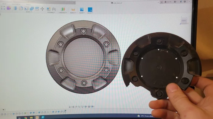 Another wheel plug - My, 3D modeling, 3D печать, Needlework without process, Auto repair, Longpost
