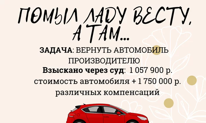 Lada Vesta with a surprise, a trial with Avtovaz and insidious false lawyers - My, Right, Court, Consumer rights Protection, AvtoVAZ, Lada Vesta, Deceivers, Longpost