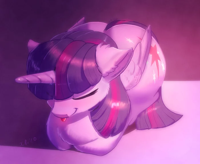 Lilac bun - My little pony, PonyArt, Art, Fan art, Blep, Twilight sparkle, Xbi