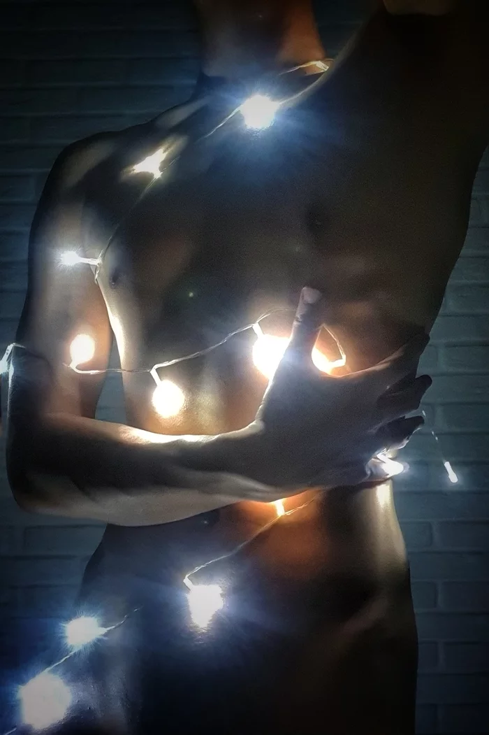 Holiday greetings! - NSFW, My, Author's male erotica, Guys, Torso, Mr Playgirl, Playgirl, No face, Photo on sneaker, Longpost