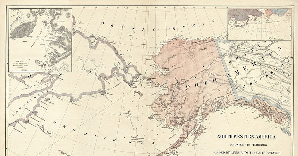 Экспедиция на запад америки. Карта русской Америки 1867 года. Карта Российской империи с Аляской. Территория Аляски 1867 год. Аляска 19 век карта.