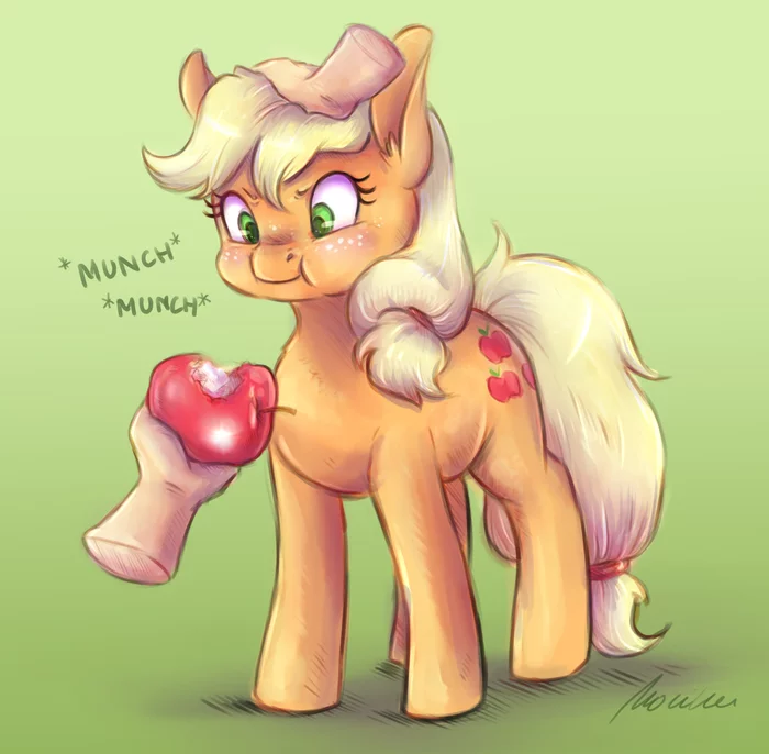 Yummy apple for apple pony - My little pony, Applejack, Buttersprinkle