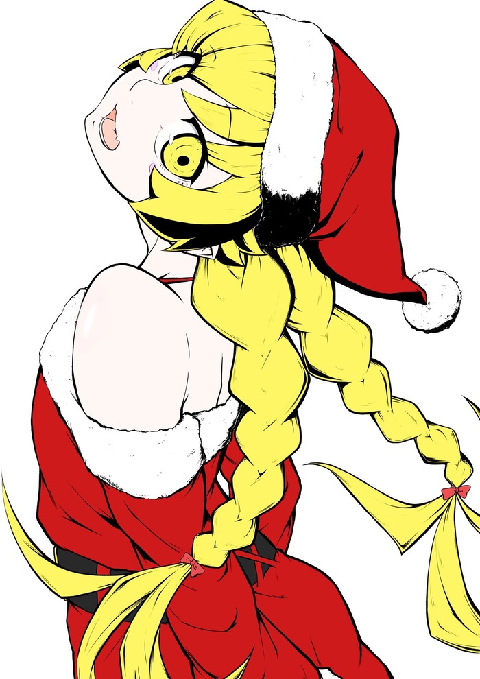 Christmas Shinobu byKen_m0w0m , Shinobu Oshino, , Anime Art, Monogatari series, ,  
