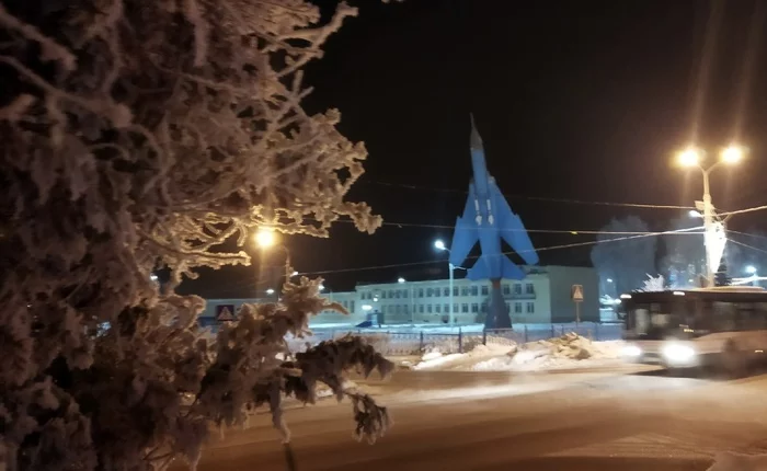 Snow tale in the city of MiGs - My, The photo, Подмосковье, Lukhovitsy, Airplane, Mig-23, Snow, New Year, Longpost