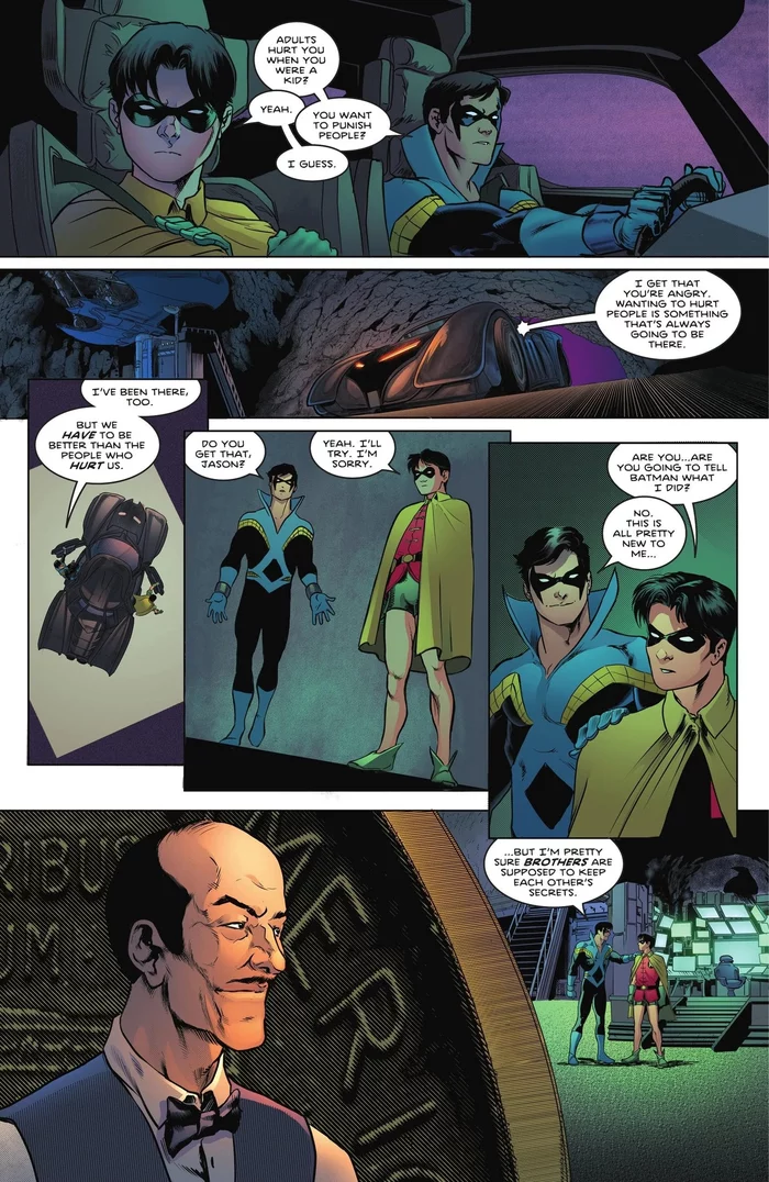 Confidence - Nightwing, Robin, Dc comics, Comics, Moment, Brothers, Confidence, Dick Grayson