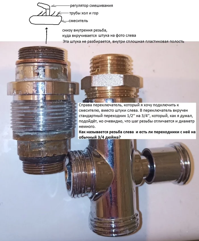 Replacing the spout for the bath mixer - My, Plumbing, Need help with repair