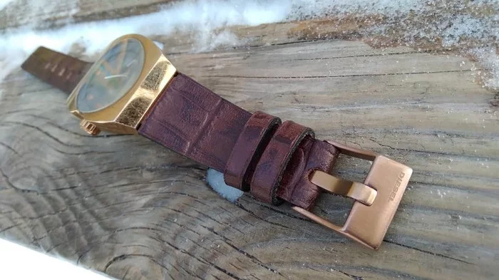 Watch Strap Diesel dz-5255. Unusual Diesel watch strap. Diesel dz-5255 - Leather products, Handmade, Natural leather, With your own hands, Wrist Watch, Leather, Diesel, Diesel, Strap, Womens, Needlework without process, Presents, Accessories, Clock, Longpost