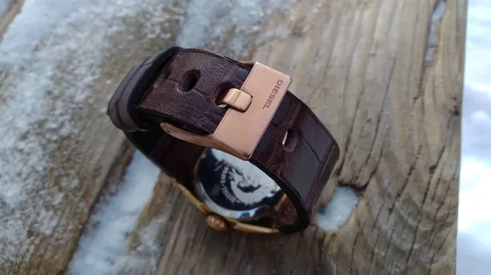 Watch Strap Diesel dz-5255. Unusual Diesel watch strap. Diesel dz-5255 - Leather products, Handmade, Natural leather, With your own hands, Wrist Watch, Leather, Diesel, Diesel, Strap, Womens, Needlework without process, Presents, Accessories, Clock, Longpost