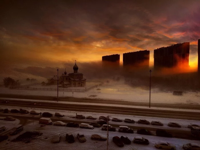 Apocalypse in St. Petersburg - Saint Petersburg, Town, Fog, Atmosphere, Apocalypse, The photo