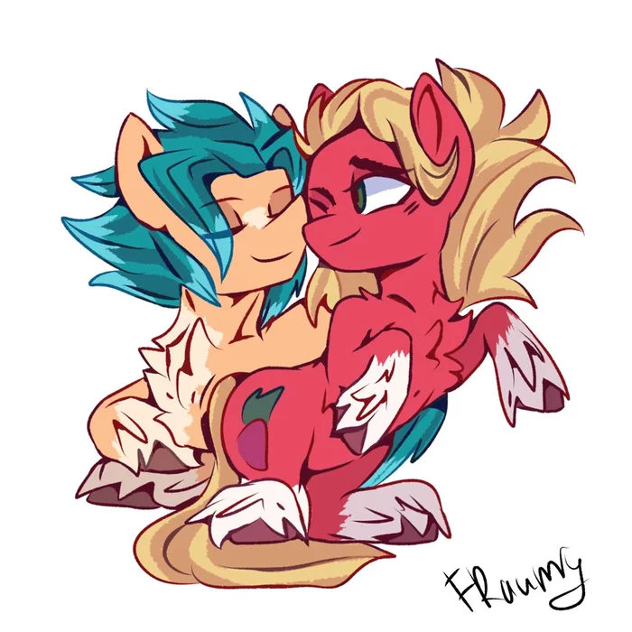 Sheriff and Assistant - My little pony, Sprout Cloverleaf, Hitch trailblazer, MLP gay, Longpost