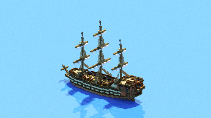 Как убить 5 дней своей жизни #5 Minecraft, Игры, Хобби, 3D, Корабль, Море, Длиннопост