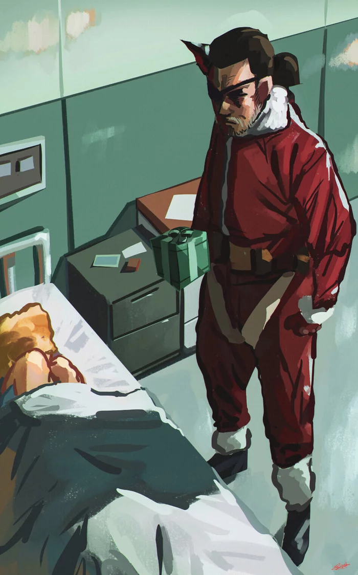 Stealth Santa Claus - Metal gear solid, Games, Art, Venom Snake, Paz Ortega