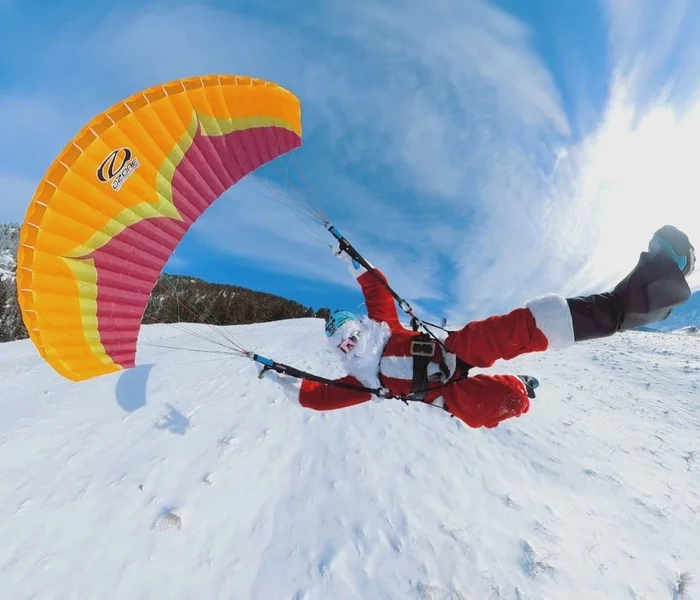 NG is racing at full steam - Parachute, Father Frost, Flight, New Year, The mountains, Snow