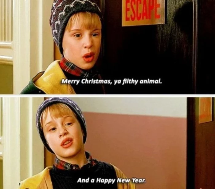 And this year you'll be doing Kevin's Merry Christmas, Filthy Animal! And Happy New Year! - New Year, Home Alone (Movie), Nostalgia, Movies, Time flies